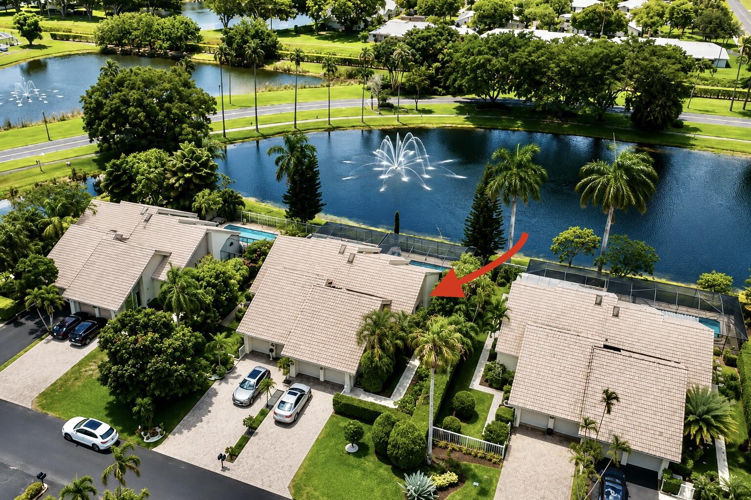 9708 Erica Court Boca Raton, FL 33496 - Photo 53 of 54 an aerial view of a house with a yard swimming pool and outdoor seating