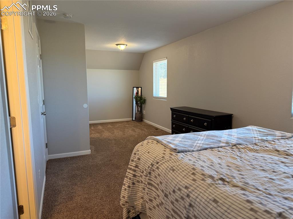 61 Stripling Lane Divide, CO 80814 - Photo 14 of 47 a bedroom with a bed and wooden floor