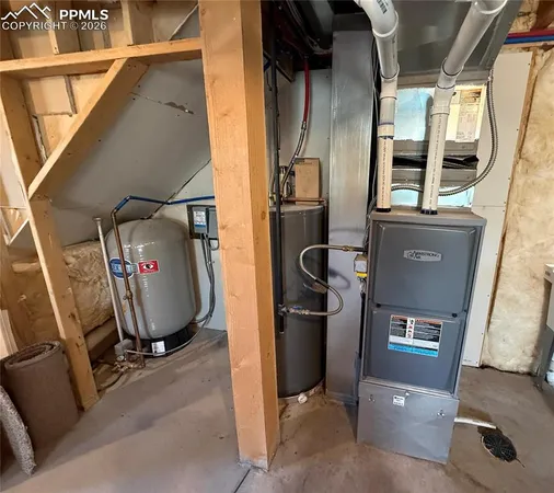 a view of parking garage with cars