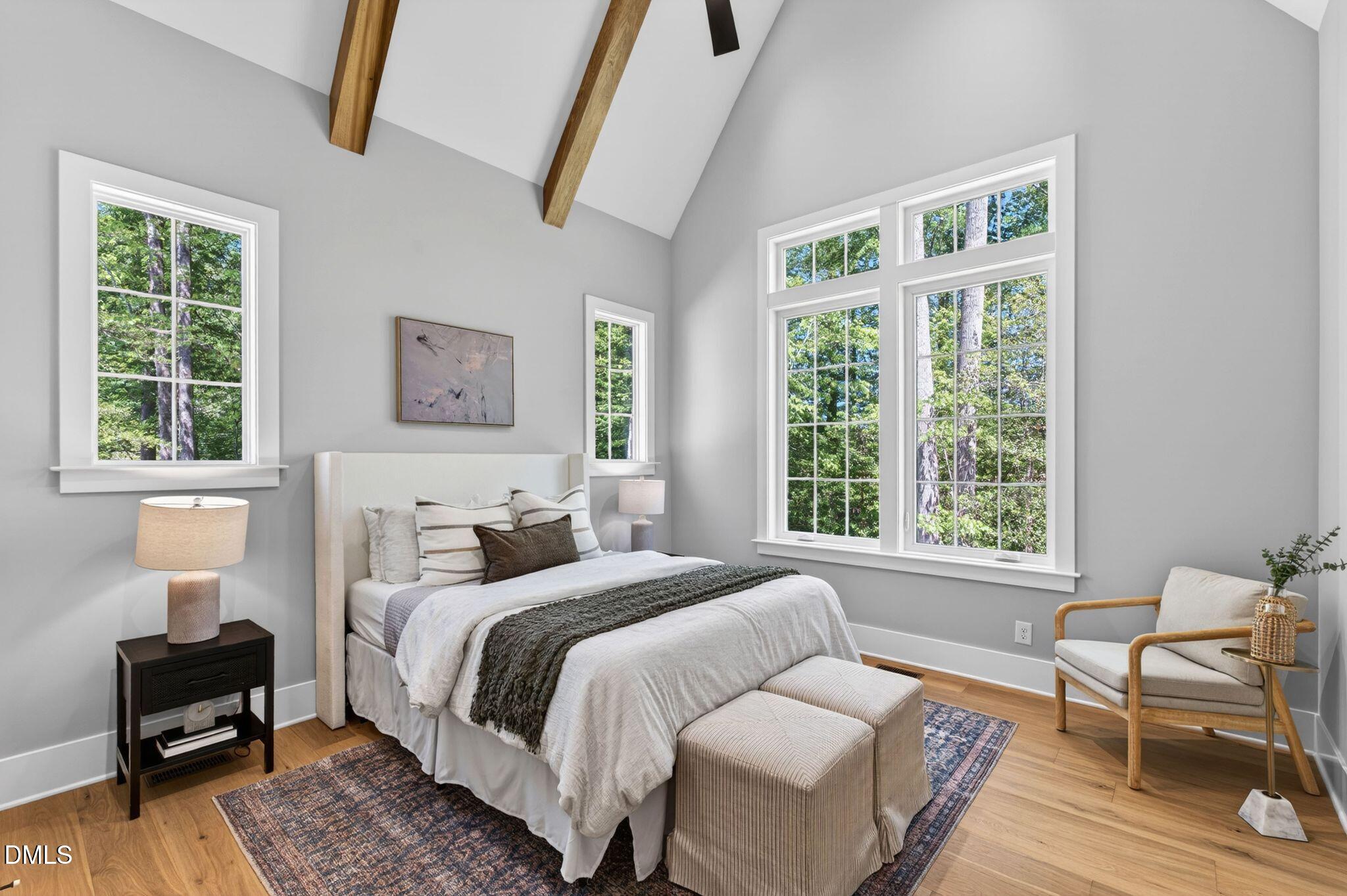 3340 Colby Chase Drive Apex, NC 27539 - Photo 26 of 80 a bedroom with a bed furniture and a window