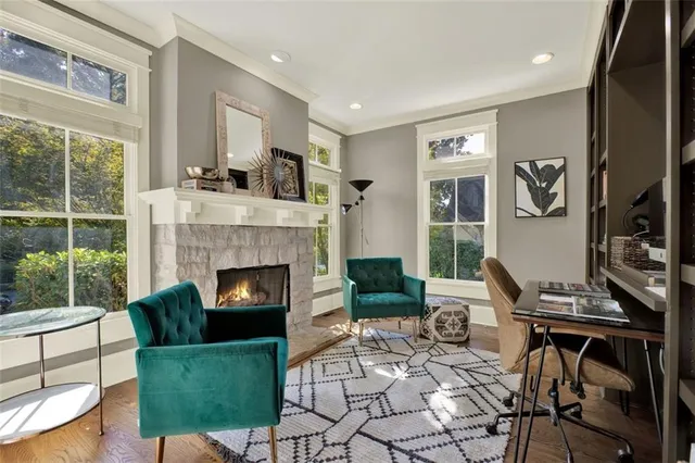 a kitchen with stainless steel appliances a refrigerator and cabinets