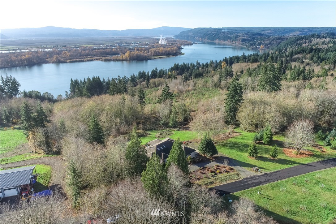625 McAdams Road East Longview, WA 98632 - Photo 3 of 40 a view of a lake with a mountain in the background