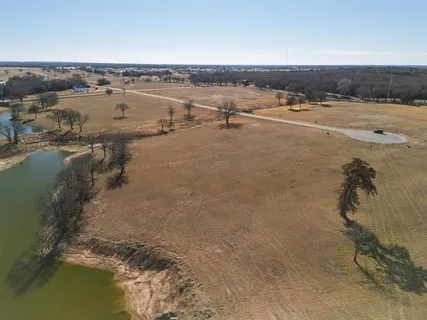 a view of a lake with houses