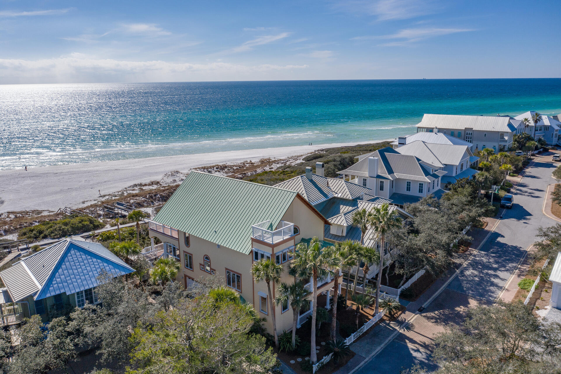 357 Old Beach Road Santa Rosa Beach, FL 32459 - Photo 2 of 4 an aerial view of residential houses with outdoor space