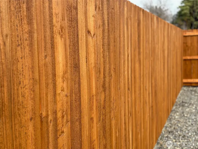 a close view of wooden curtain