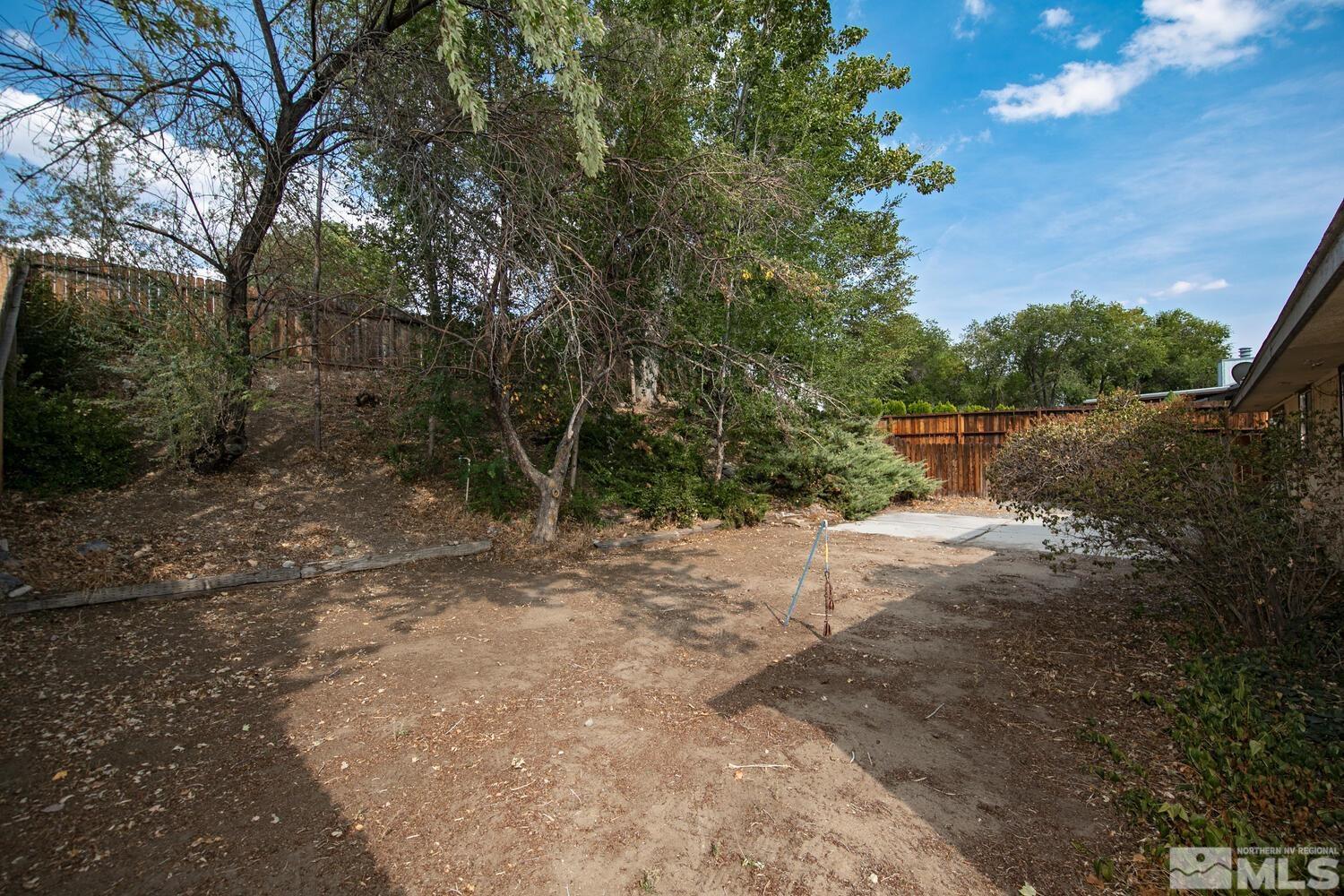 1675 Kings Row Reno, NV 89503 - Photo 29 of 32 a view of a yard with plants and trees