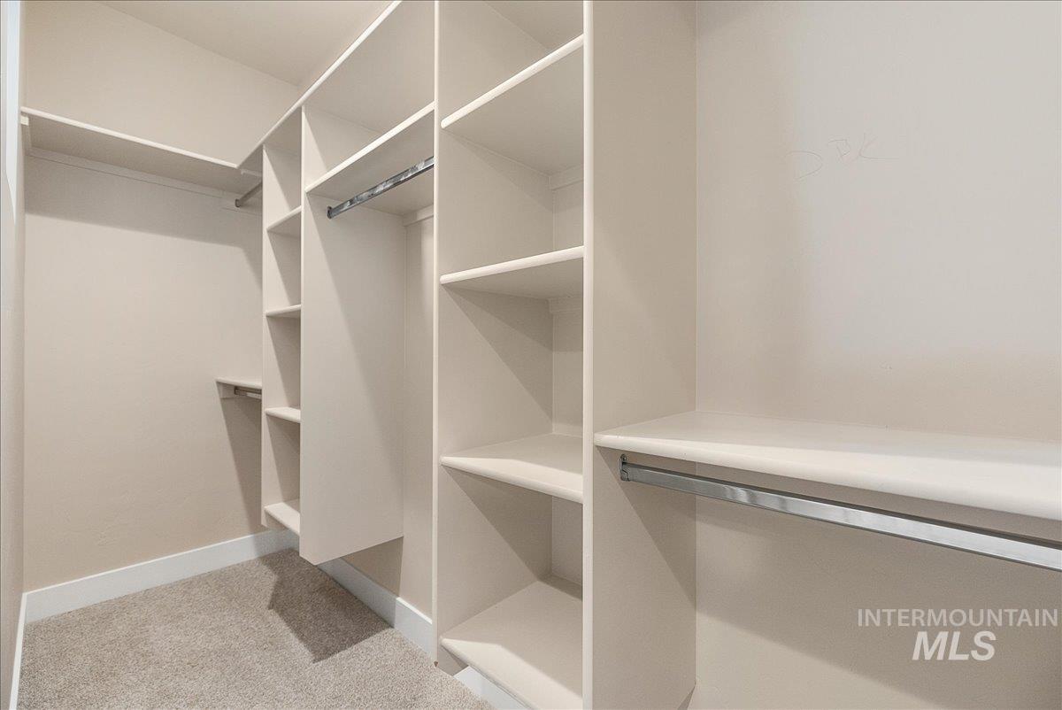 1457 North Bluffs Ridge Lane Boise, ID 83704 - Photo 12 of 20 Walk in closet featuring light carpet