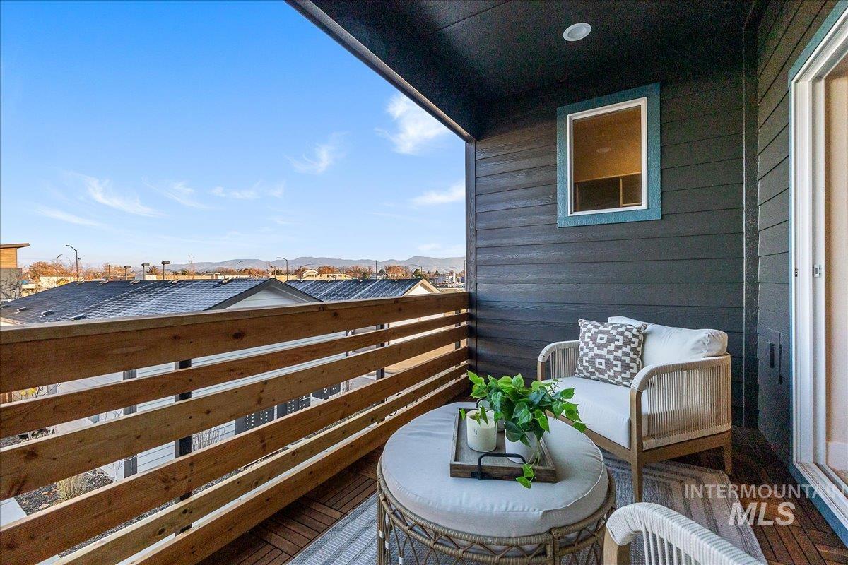 1457 North Bluffs Ridge Lane Boise, ID 83704 - Photo 18 of 20 Balcony featuring a mountain view