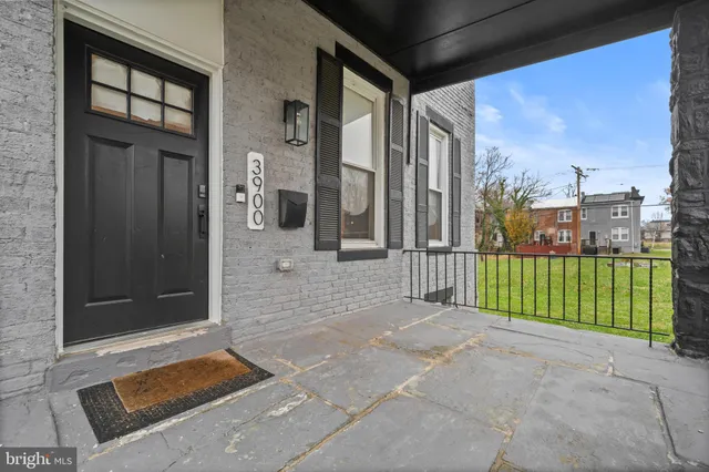 a view of a door with a balcony
