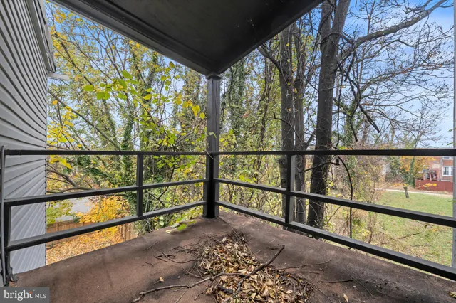 a view of city from a balcony