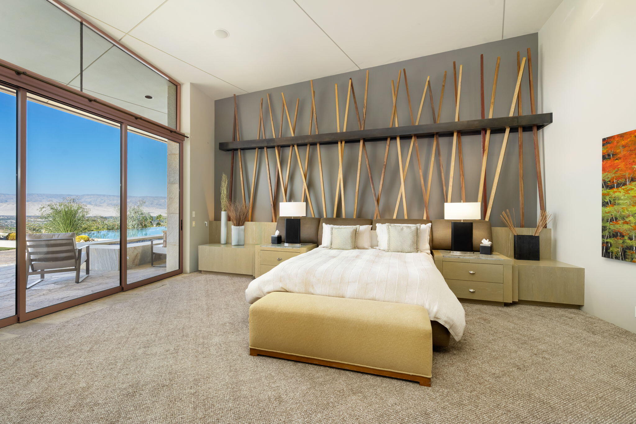 45 Sky Ridge Road Rancho Mirage, CA 92270 - Photo 13 of 85 a spacious bedroom with a bed and large window