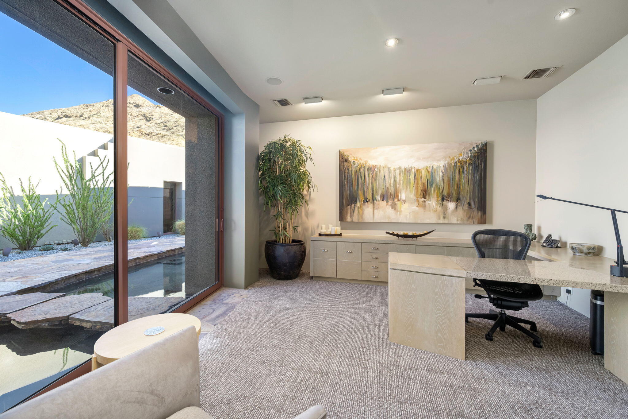 45 Sky Ridge Road Rancho Mirage, CA 92270 - Photo 19 of 85 a bathroom with a sink mirror and a bath tub