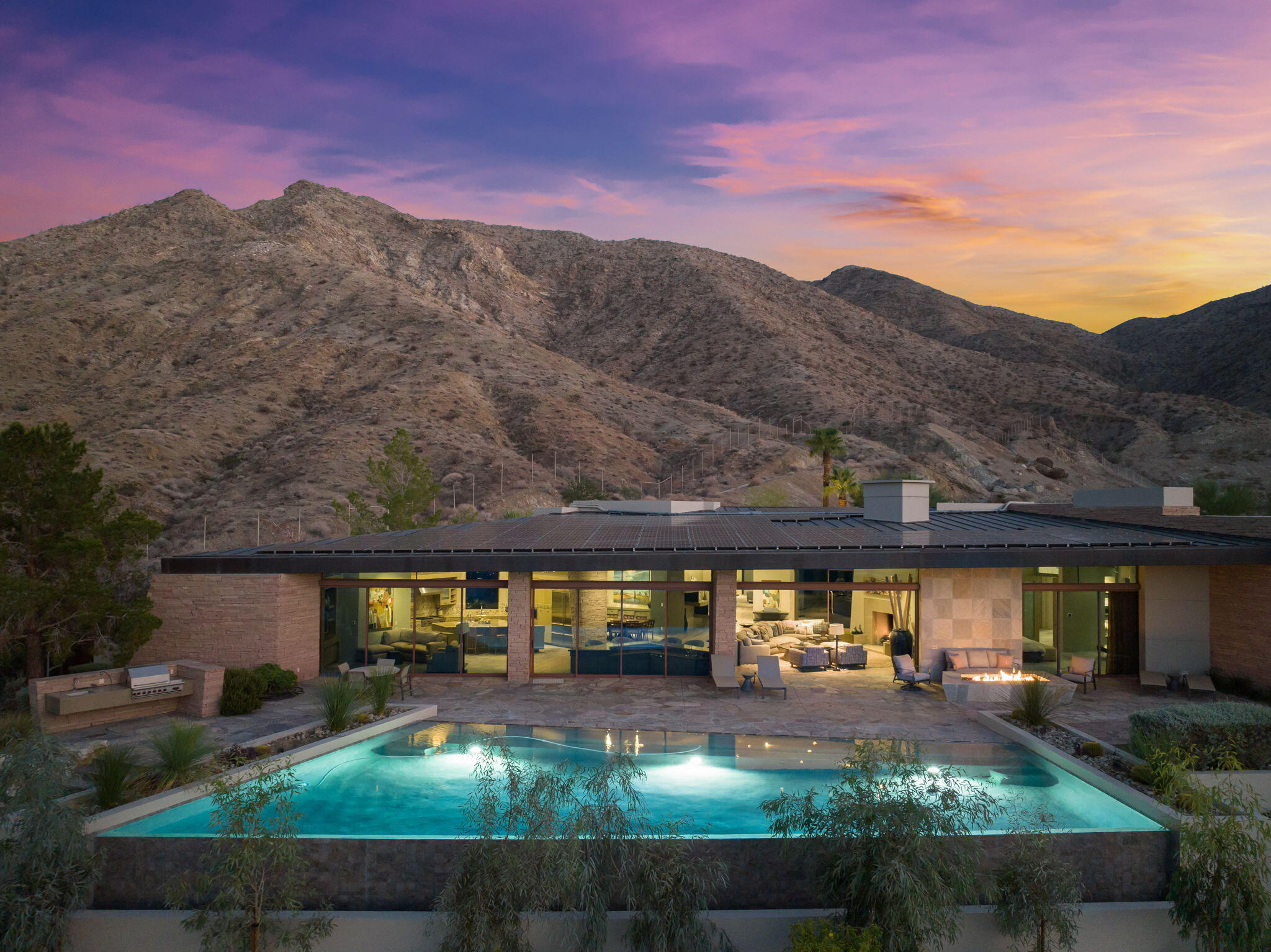 45 Sky Ridge Road Rancho Mirage, CA 92270 - Photo 51 of 85 a view of a big house with garden