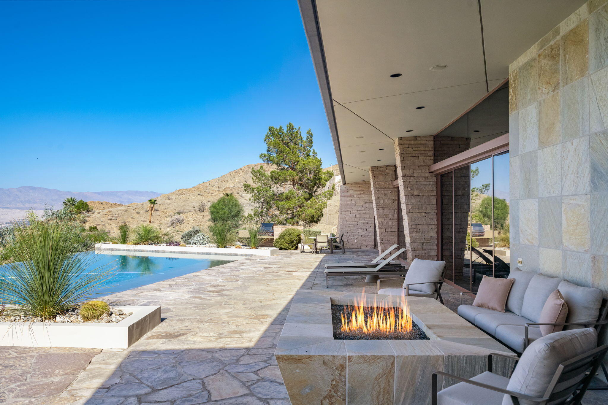 45 Sky Ridge Road Rancho Mirage, CA 92270 - Photo 61 of 85 a view of swimming pool with seating space
