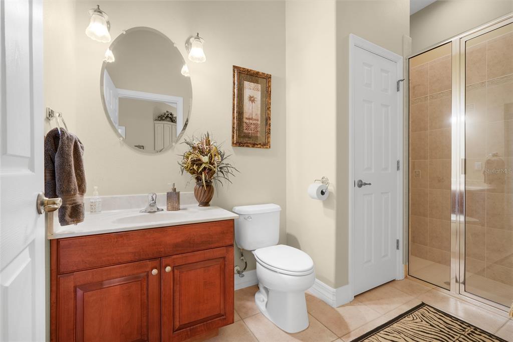 10336 Lake Louisa Road Clermont, FL 34711 - Photo 23 of 58 a bathroom with a sink a toilet and shower