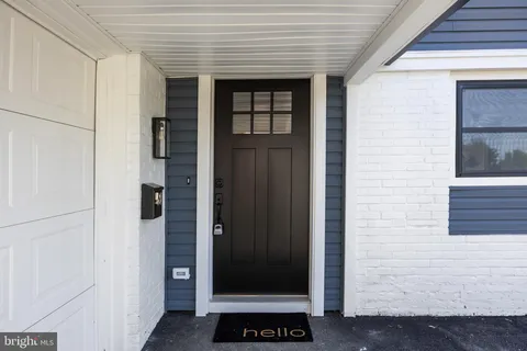 a view of front door