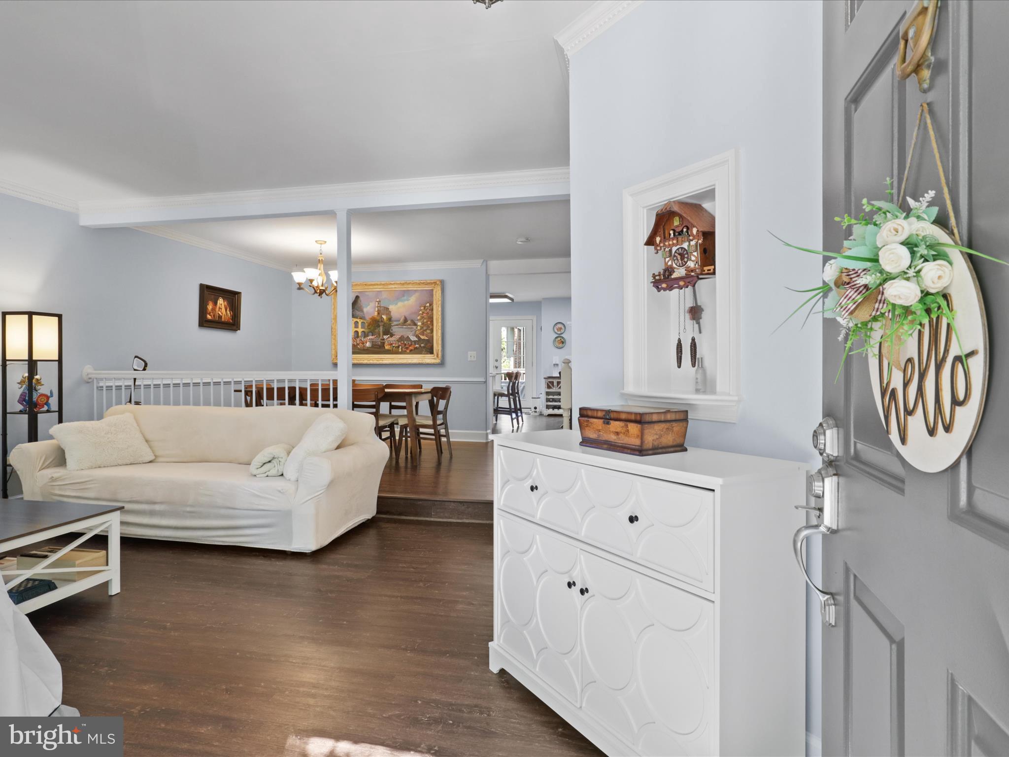 11770 Valley Ridge Circle Fairfax, VA 22033 - Photo 3 of 61 Front Door View to Living - Dining Areas