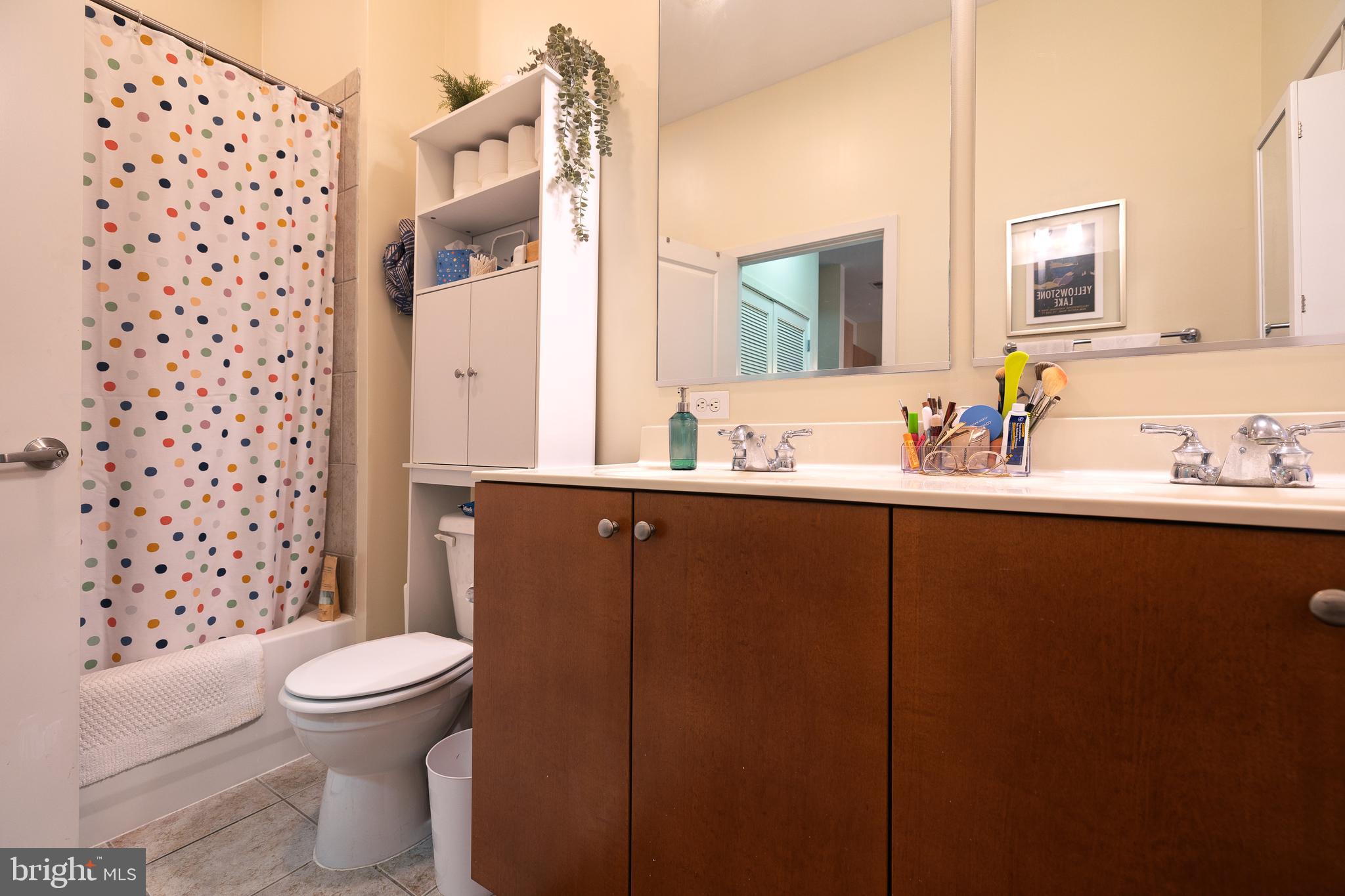 1209 North Charles Street, Unit 304 Baltimore, MD 21201 - Photo 22 of 37 a bathroom with a sink and a mirror