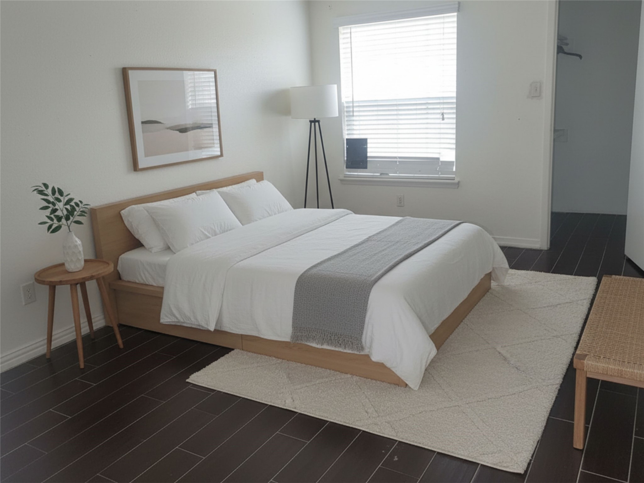 6500 Sands Point Drive, Unit 201 Houston, TX 77074 - Photo 7 of 10 a bedroom with a bed and a table