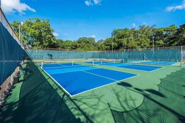 a view of a tennis court
