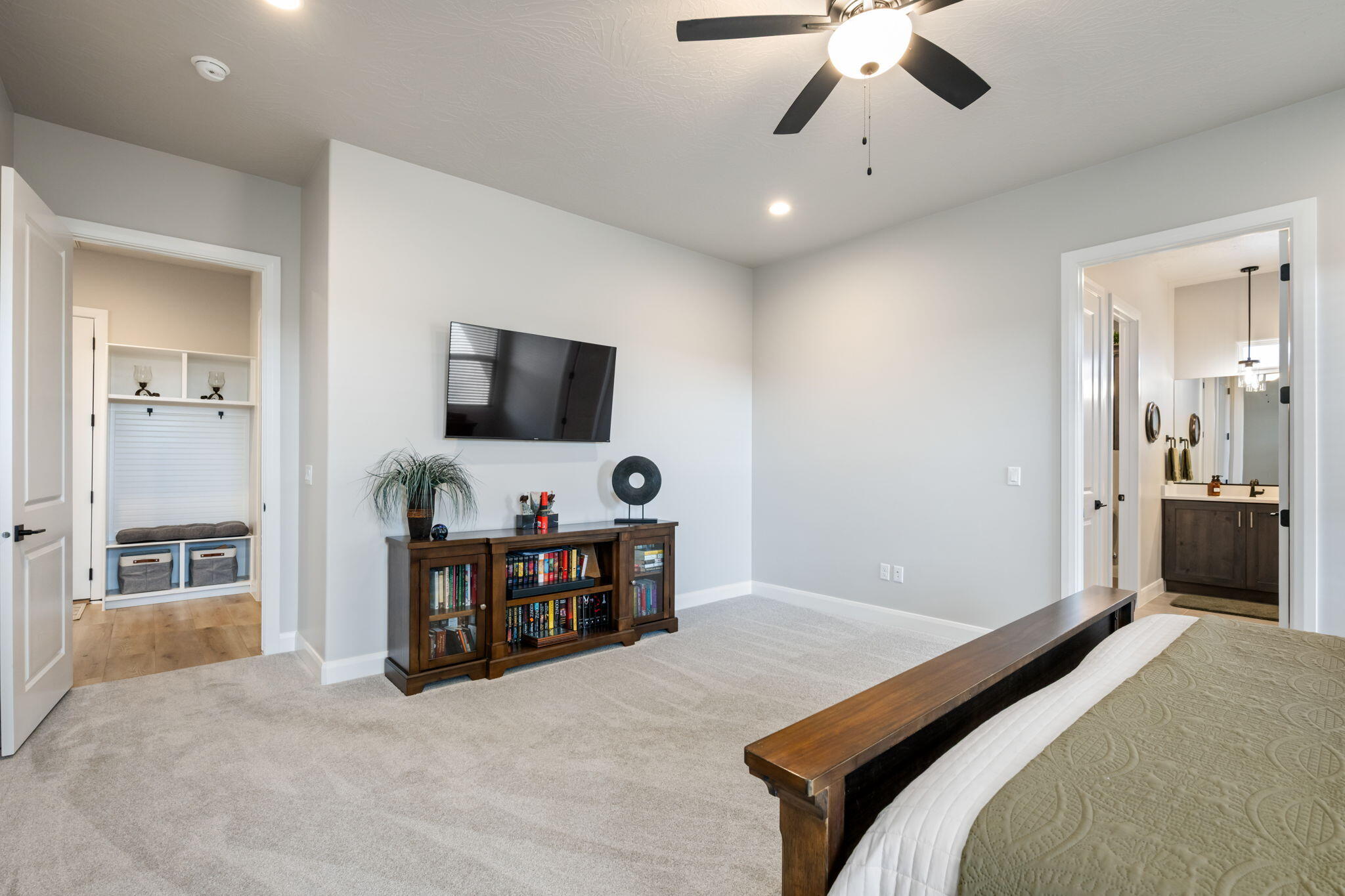 227 United Way Ivins, UT 84738 - Photo 13 of 28 Peaceful bedroom layout with separation from secondary rooms for added privacy.
