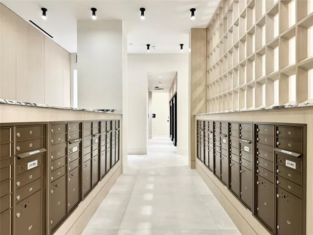 a view of a balcony with wooden floor