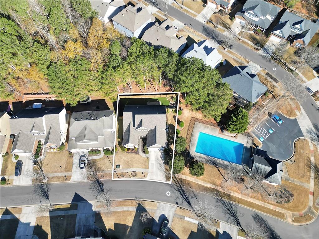 340 Roland Manor Drive Dacula, GA 30019 - Photo 48 of 50 an aerial view of a house with outdoor space