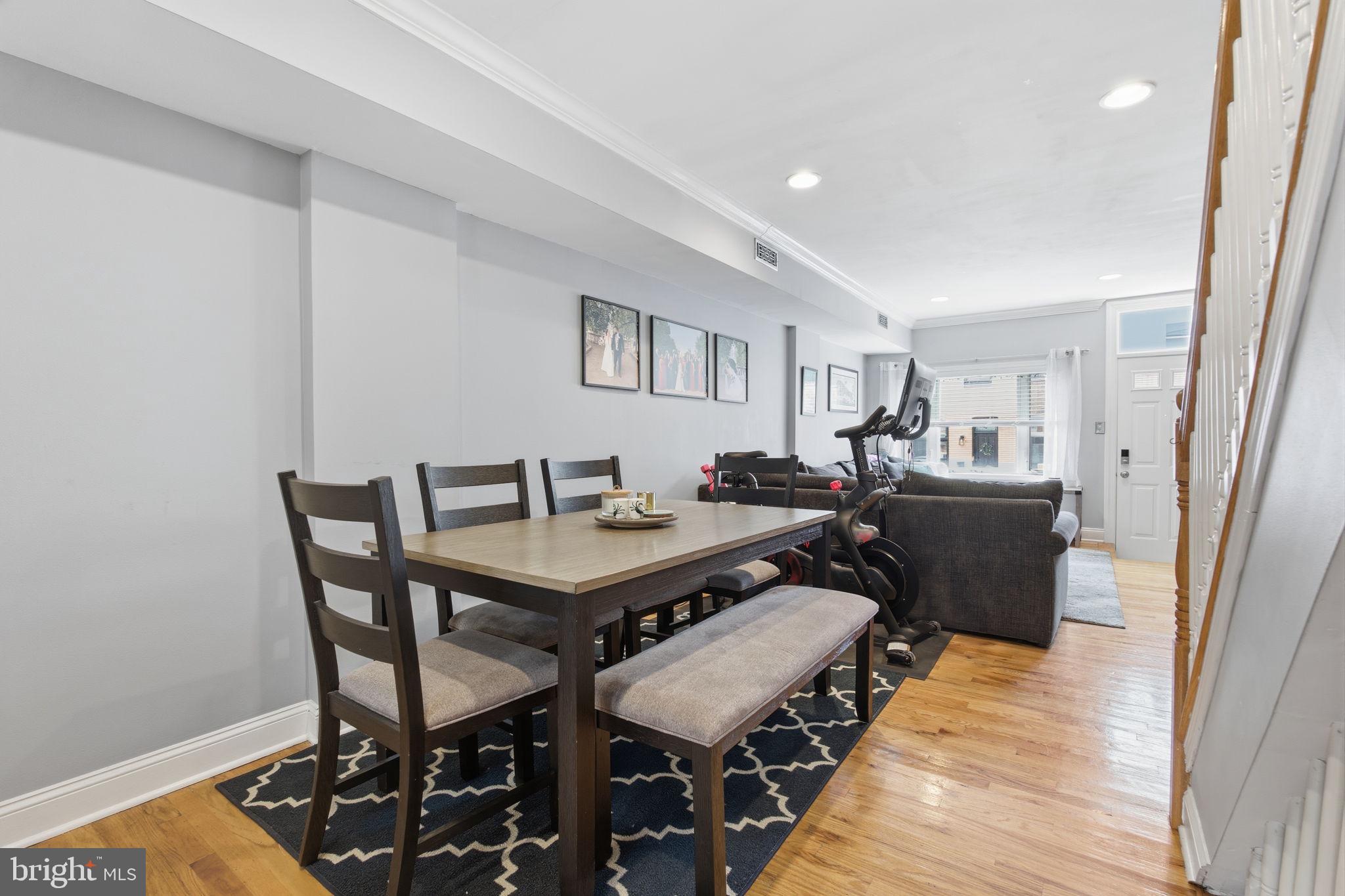 735 South Curley Street Baltimore, MD 21224 - Photo 4 of 16 Dining Room with Front-to-Back Open Flow