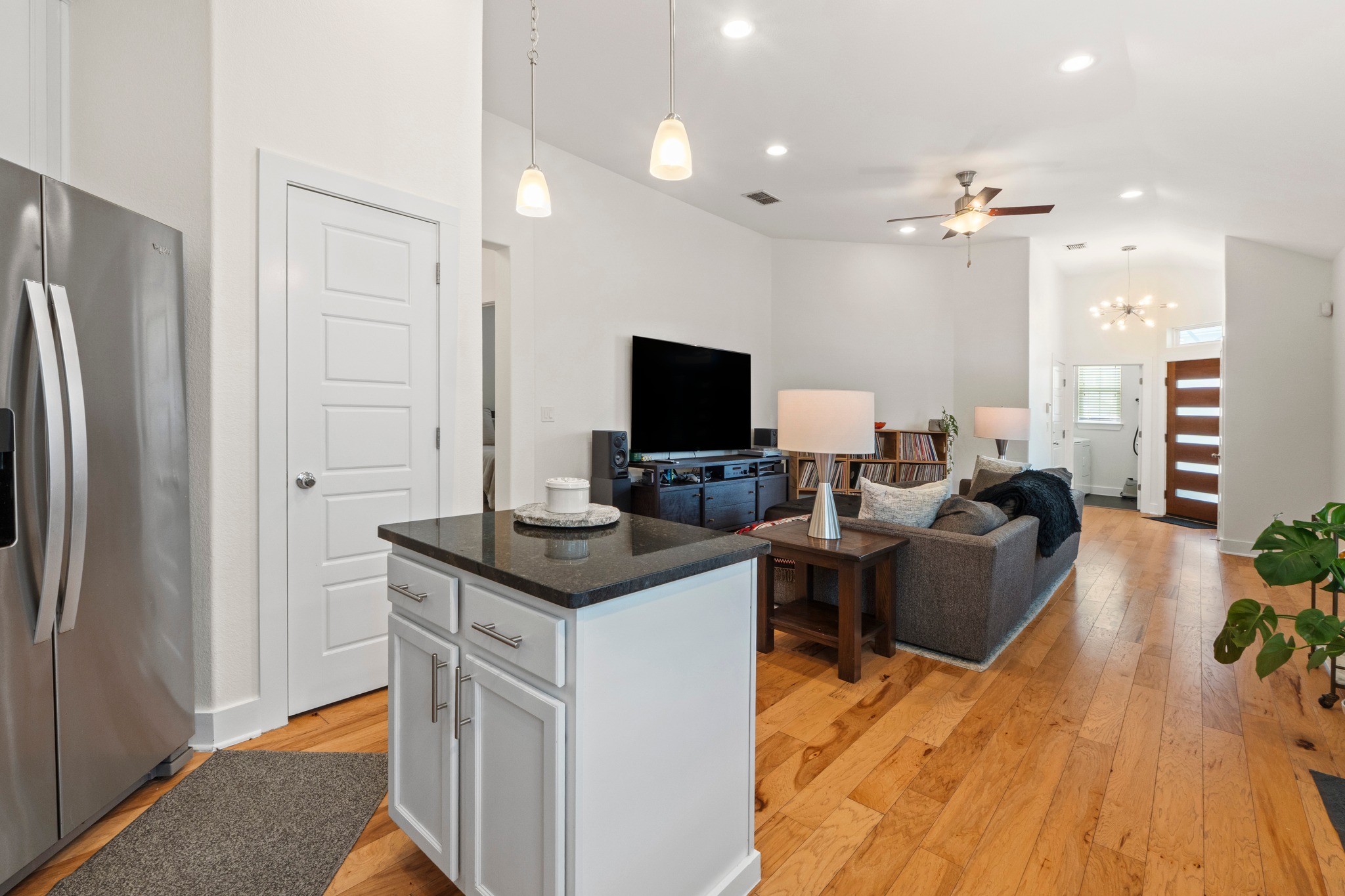 2100 Hermia Street, Unit 41 Austin, TX 78741 - Photo 9 of 22 a living room with stainless steel appliances furniture stove and a refrigerator