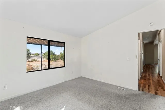 a view of an empty room