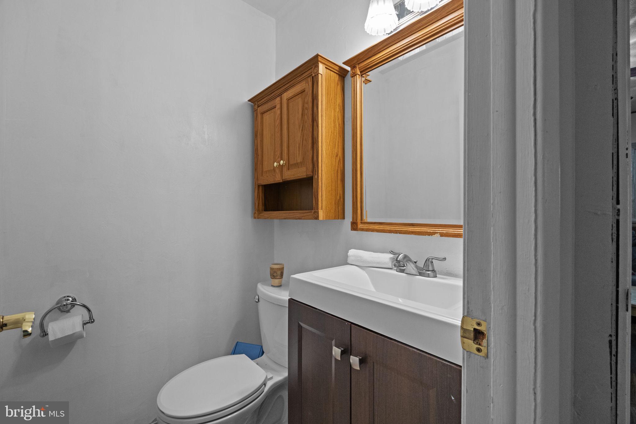 238 Centennial Road Warminster, PA 18974 - Photo 11 of 34 a bathroom with a sink vanity mirror and toilet
