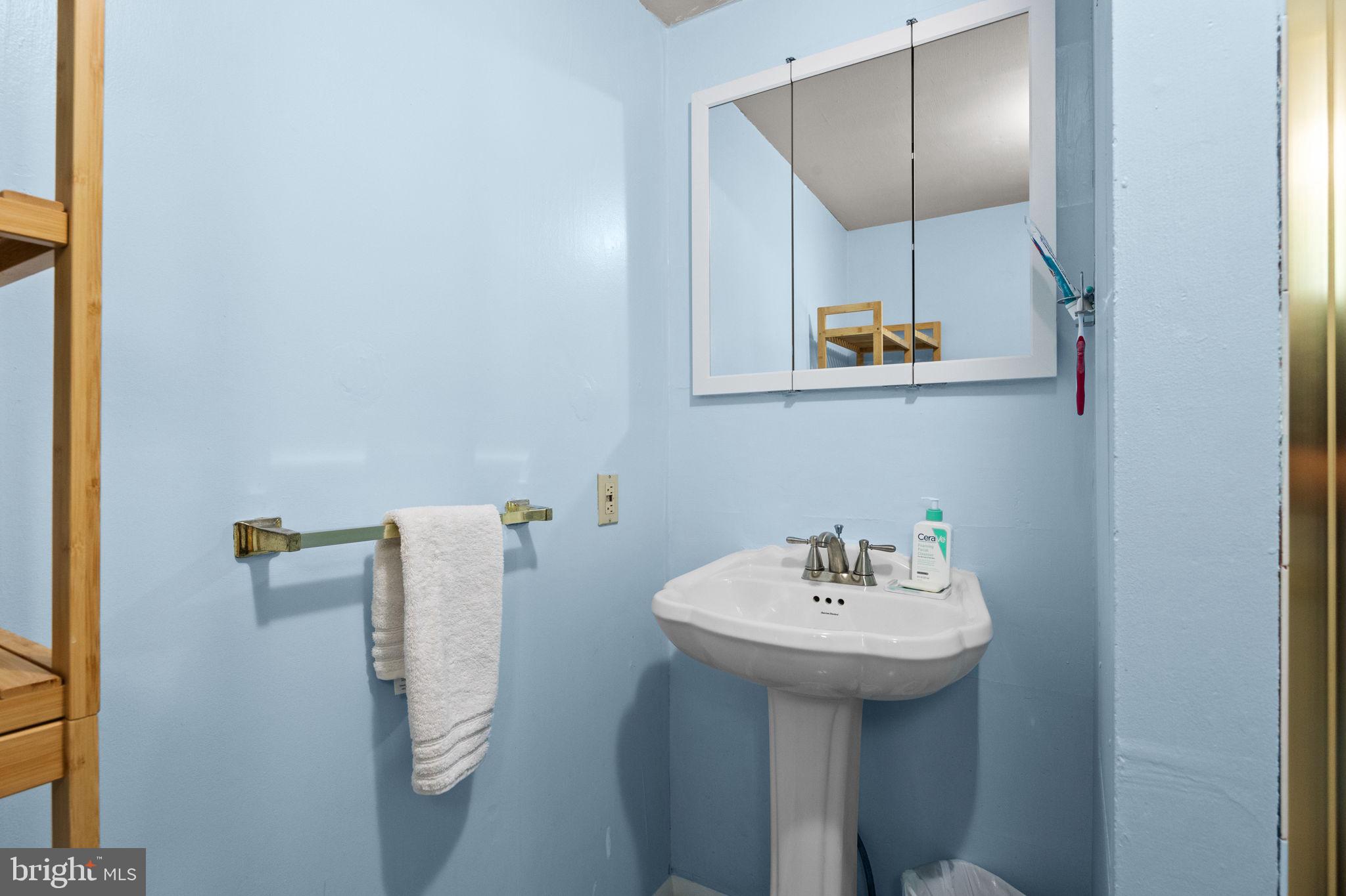 238 Centennial Road Warminster, PA 18974 - Photo 18 of 34 a bathroom with a sink and a mirror