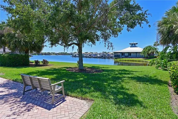 a view of a lake with a ocean view