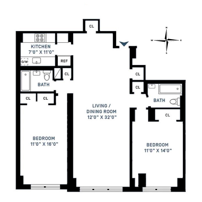 520 East 76th Street, Unit 8C Manhattan, NY 10021 - Photo 10 of 10 a picture of a bench in front of a wall