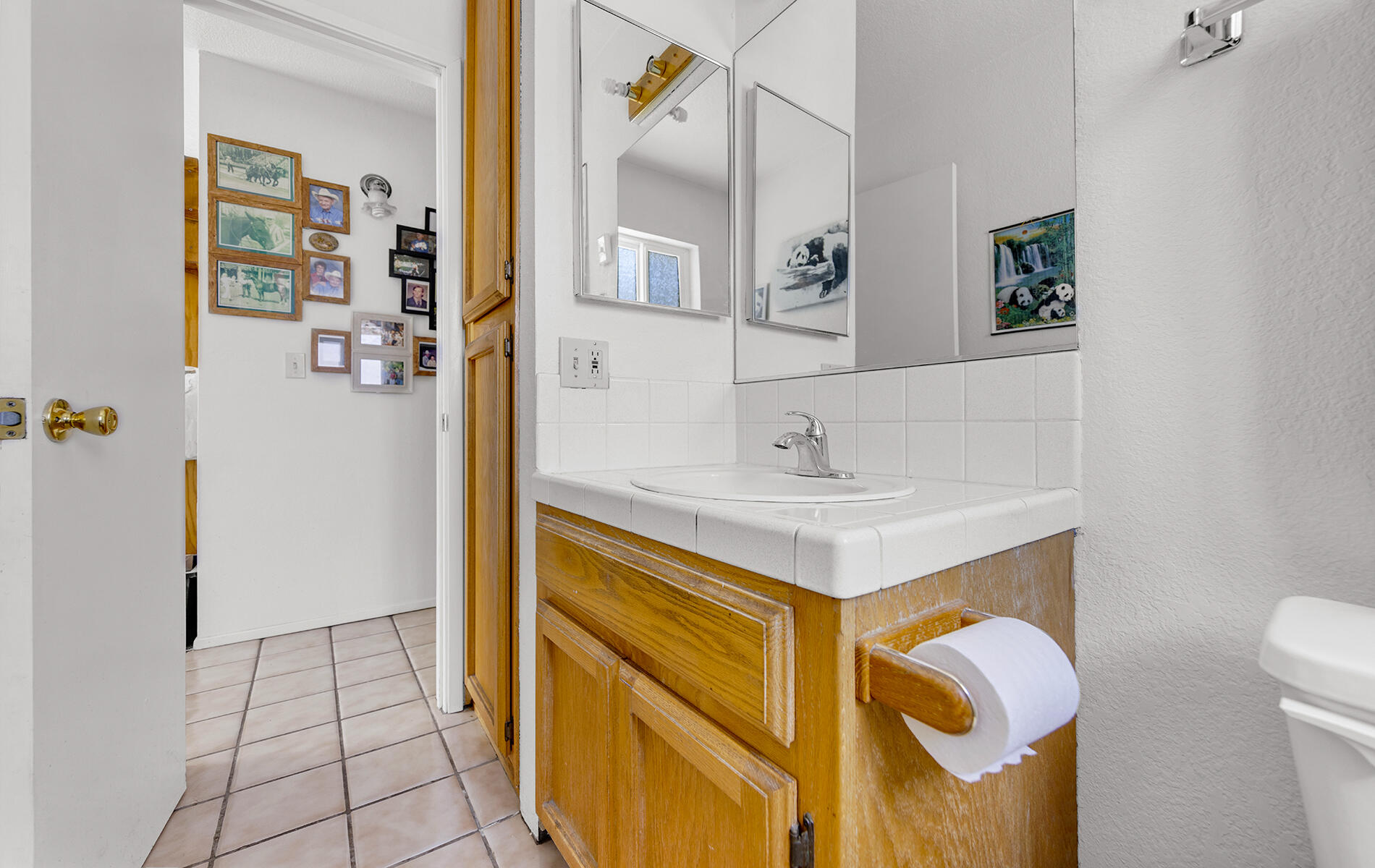 467 Martin Way Chester, CA 96020 - Photo 12 of 39 a bathroom with a sink mirror and a shower