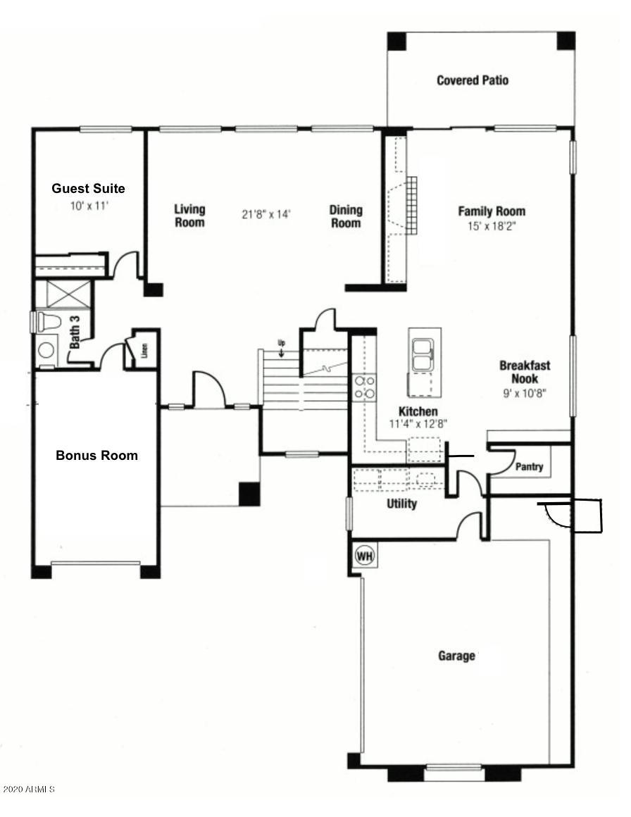 1644 East Spur Street Gilbert, AZ 85296 - Photo 28 of 29 Floor Plan - 1st Floor