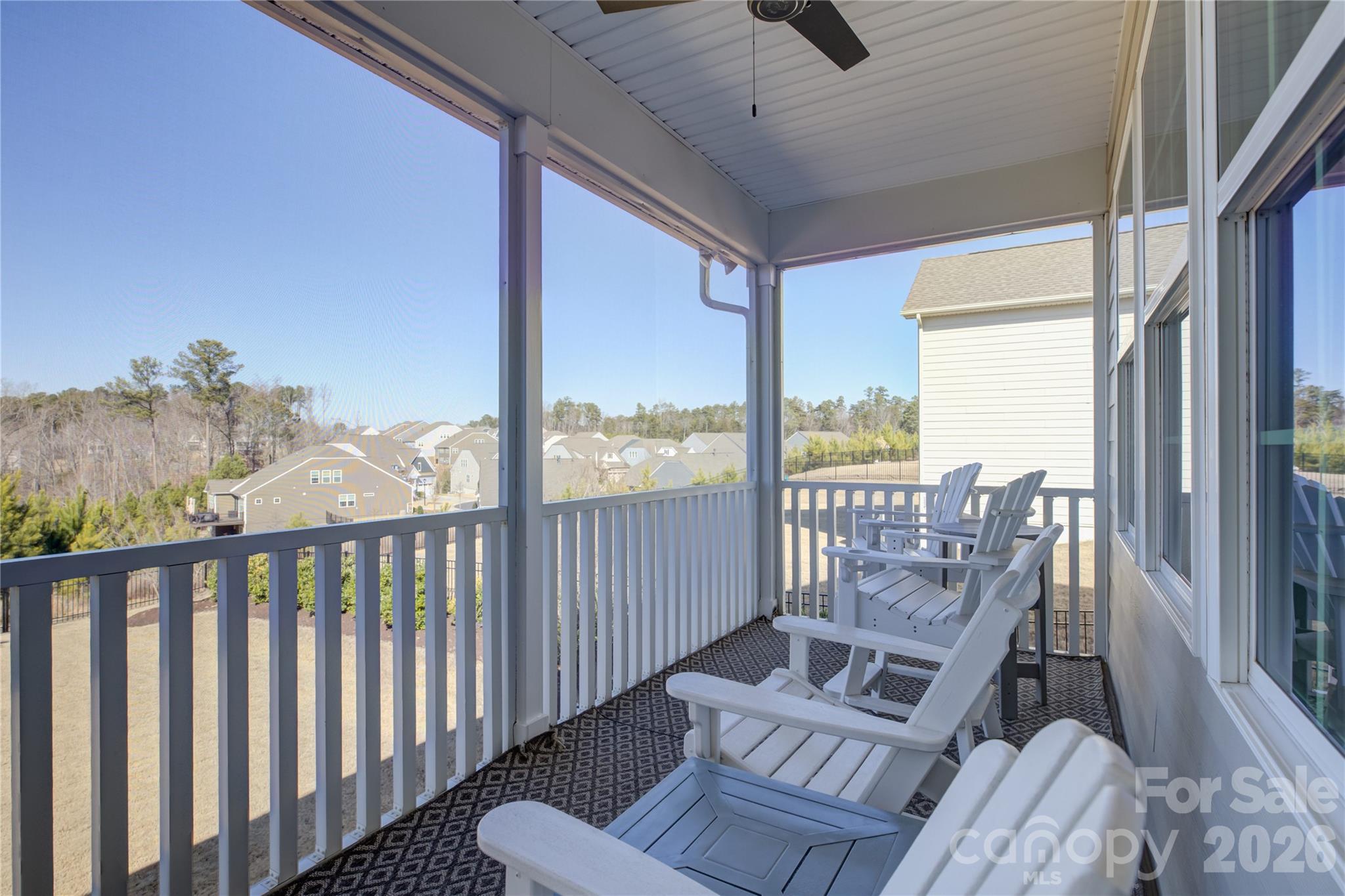 16541 Cozy Cove Road Charlotte, NC 28278 - Photo 16 of 47 a view of a balcony with furniture