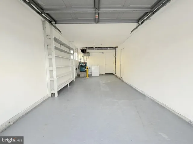 a view of a garage