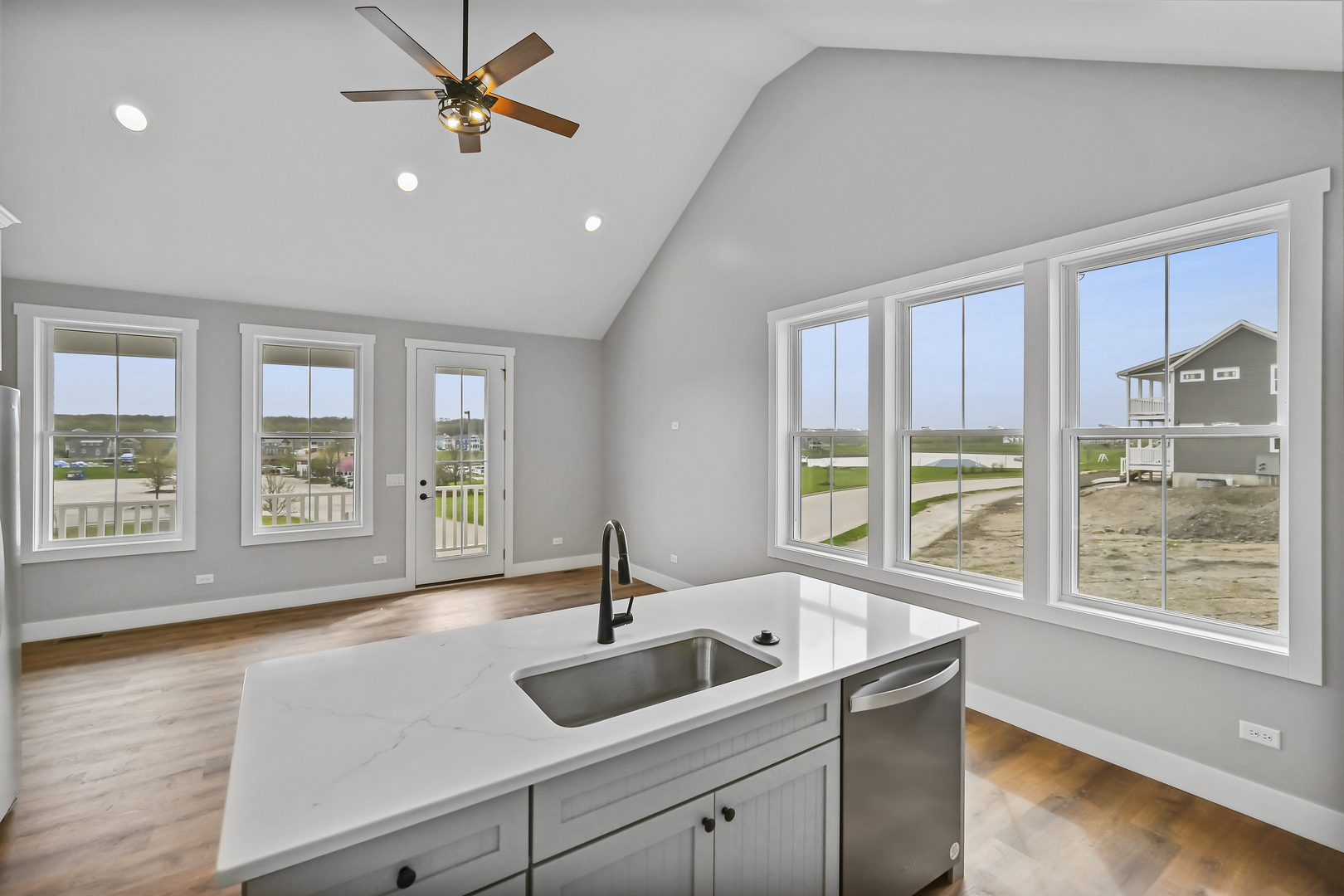 100 Great Loop E Drive, Unit 38 Ottawa, IL 61350 - Photo 4 of 15 a kitchen with a sink and large window
