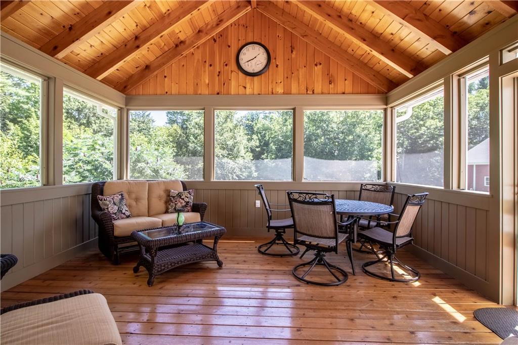 174 Harding Bridge Road Gorham, ME 04038 - Photo 28 of 33 3 Season Porch overlooking Little River.