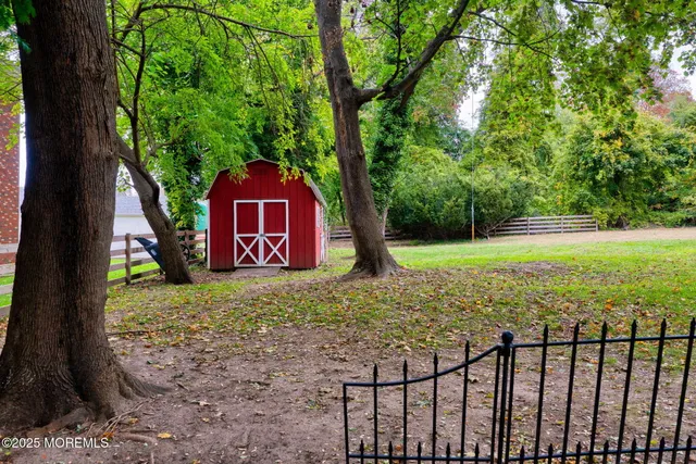 an aerial view of houses and roads