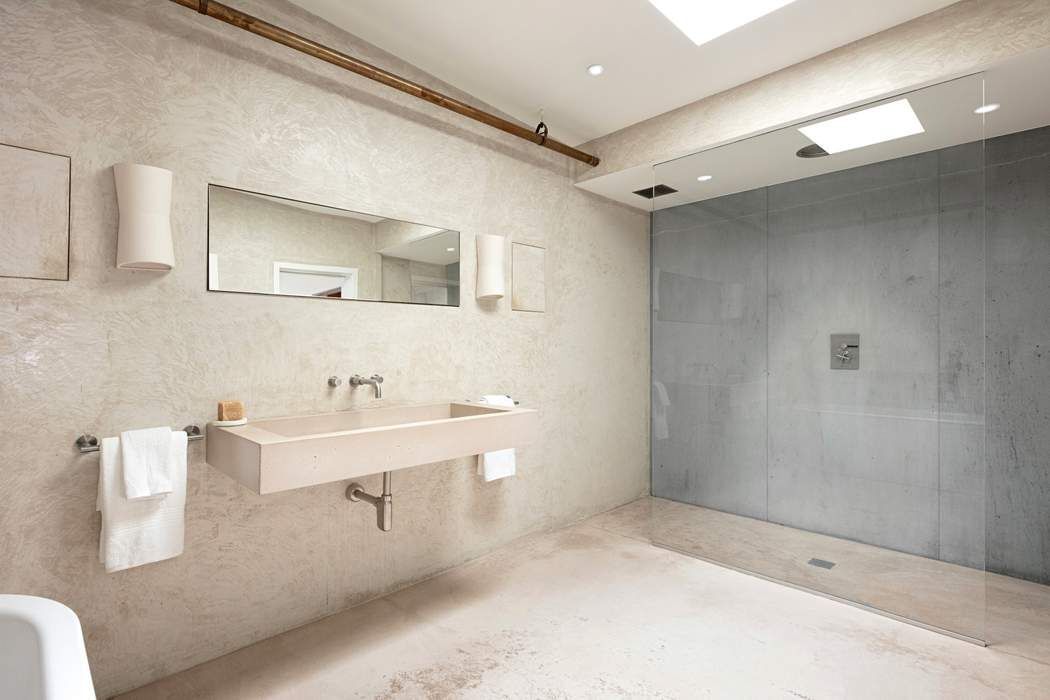 288 West Street, Unit PH Manhattan, NY 10013 - Photo 7 of 19 a bathroom with a sink a toilet and mirror