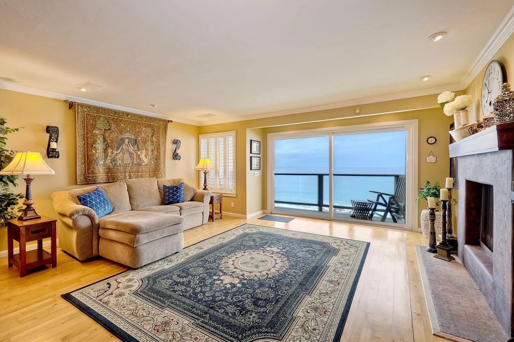 720 4th Street, Unit 1 Encinitas, CA 92024 - Photo 6 of 29 a living room with furniture rug and a large window