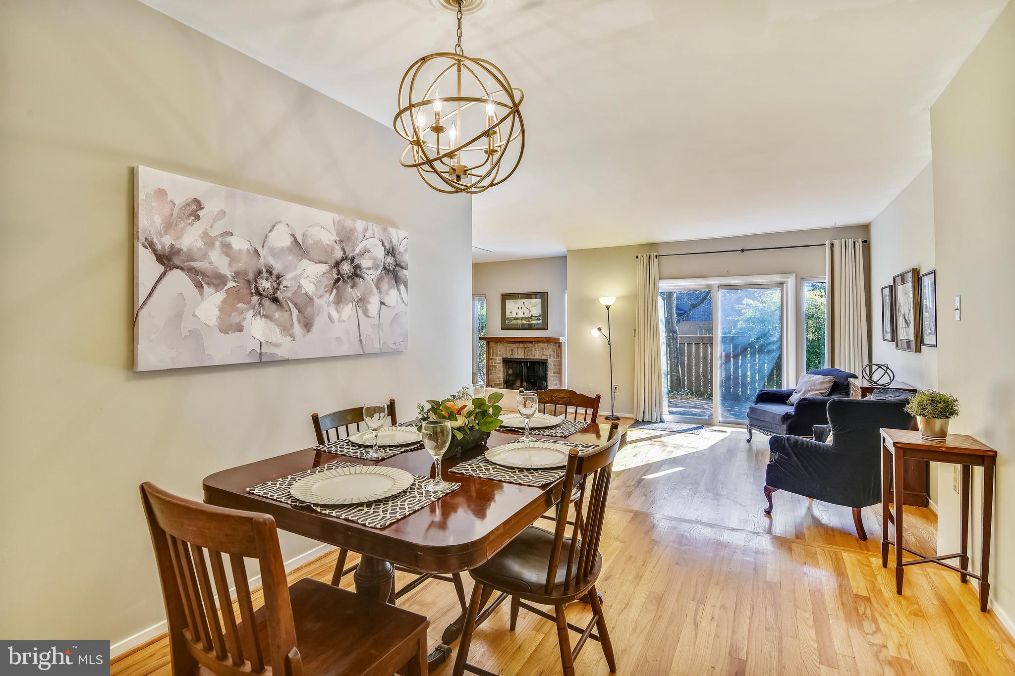 11966 Greywing Court Reston, VA 20191 - Photo 12 of 79 Dining Room is open to the living Room