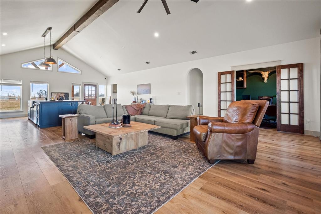 618 Minnis Road Collinsville, TX 76233 - Photo 15 of 37 a living room with furniture and wooden floor