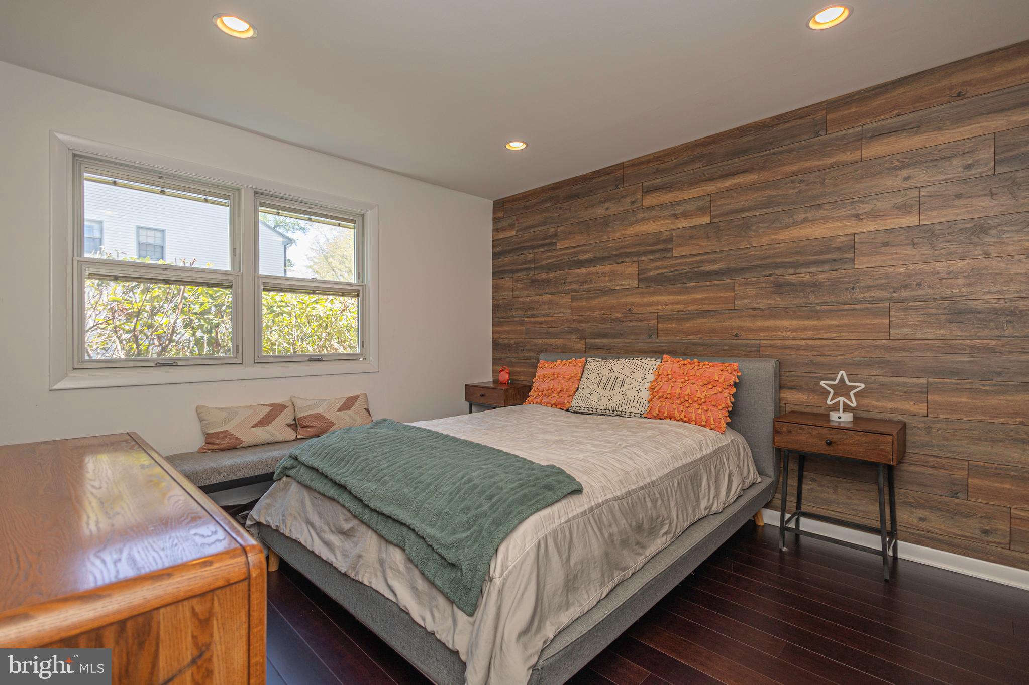 661 Nancy Road Yardley, PA 19067 - Photo 37 of 72 Bedroom 2 with Wood Accent Wall