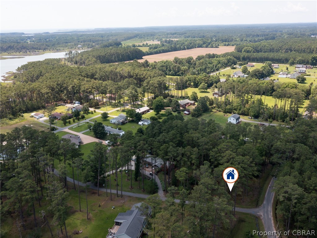 Lot 33 Beaumar Road Moon, VA 23119 - Photo 11 of 13 Birds eye view of property with a water view