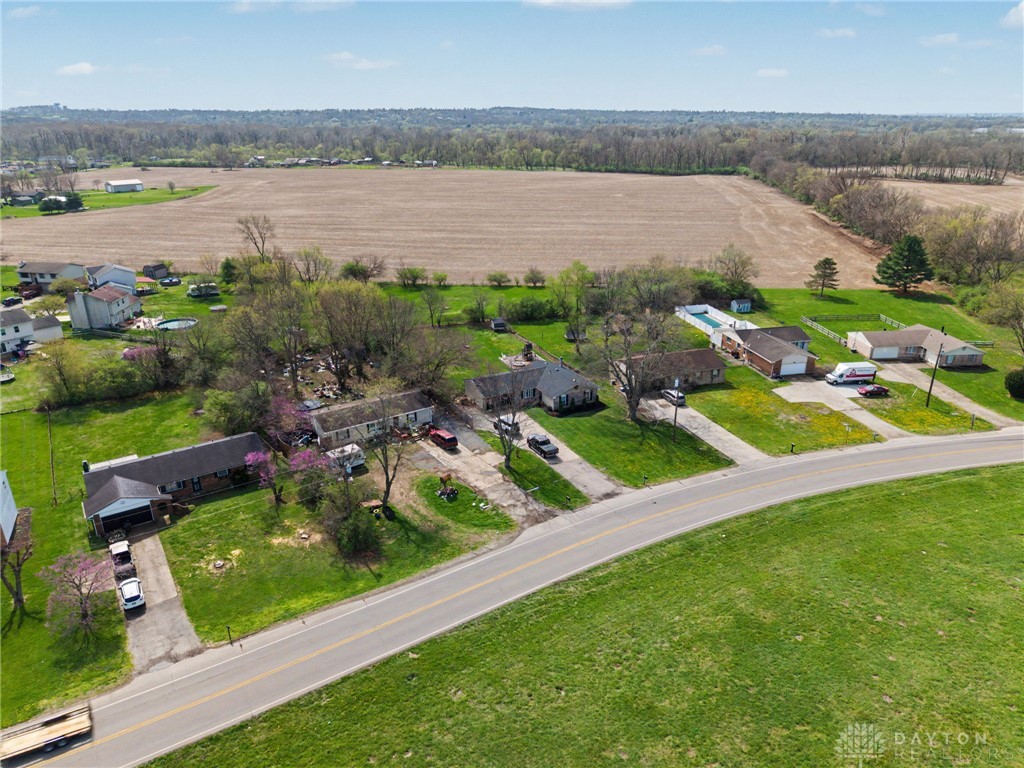 8969 Franklin-Trenton Road Franklin, OH 45005 - Photo 14 of 49 This elevated perspective showcases expansive green spaces and scattered residential properties.