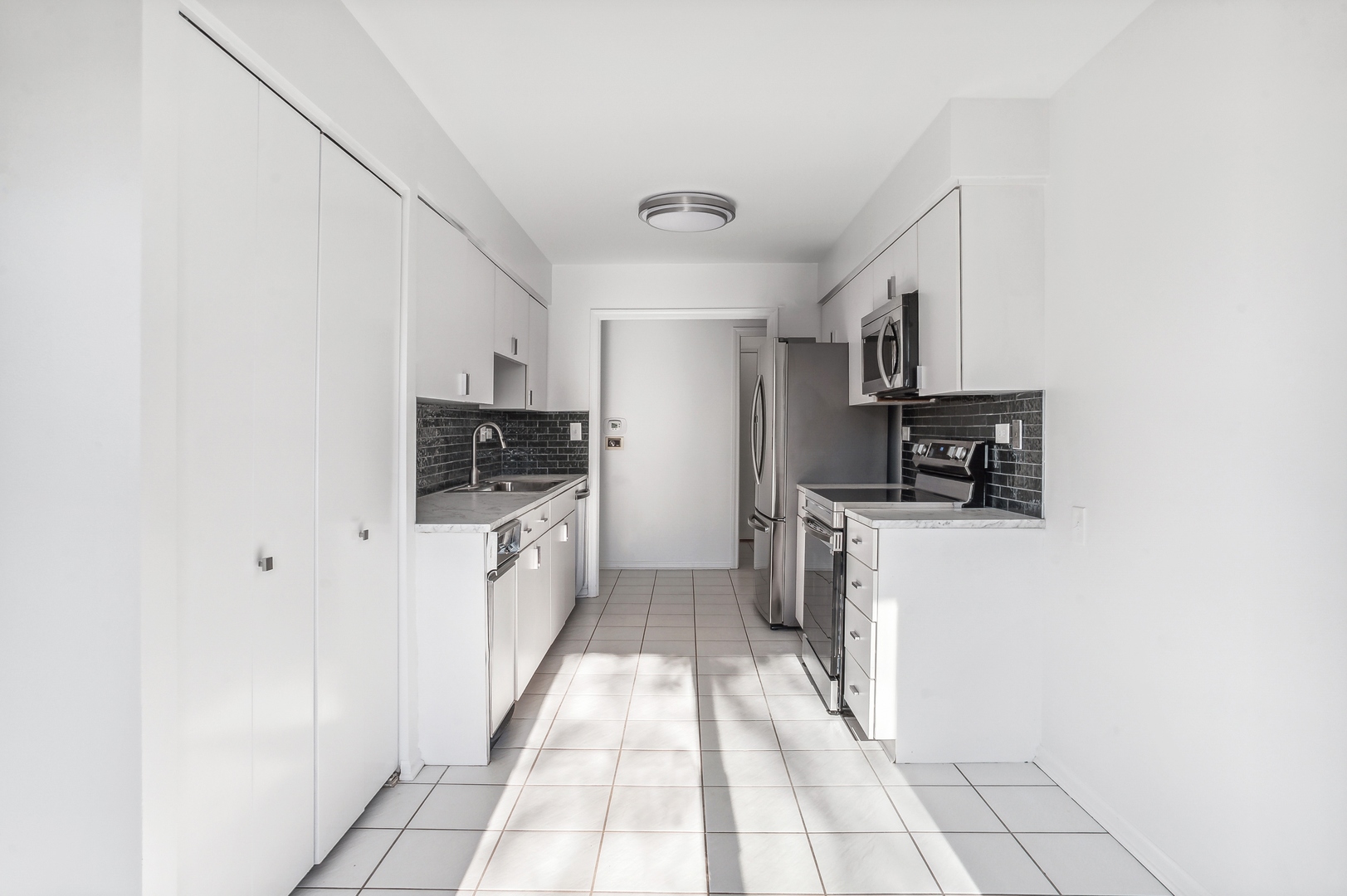 3900 Mission Hills Road, Unit 204 Northbrook, IL 60062 - Photo 9 of 15 a kitchen with cabinets a sink and steel appliances