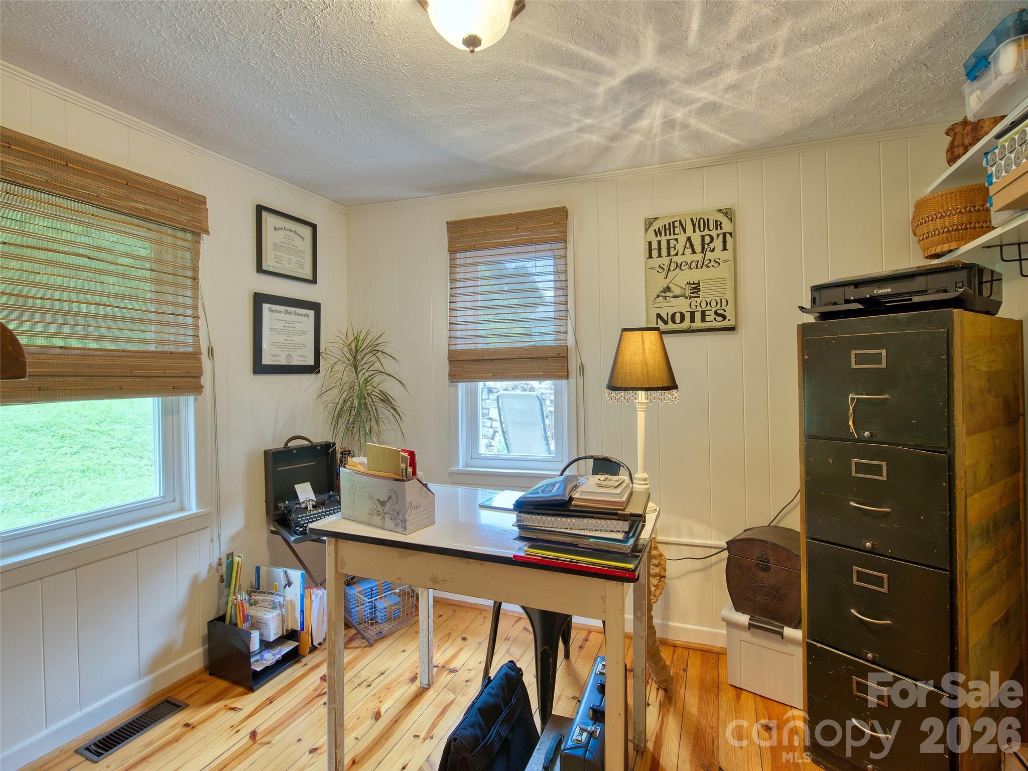 9 Whitted Road Canton, NC 28716 - Photo 23 of 24 a view of a workspace with furniture and a window